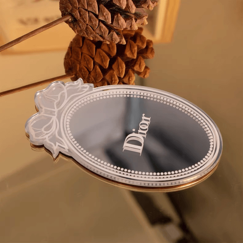 Dior Classic Bow-Adorned Oval Mirror Compact New in box