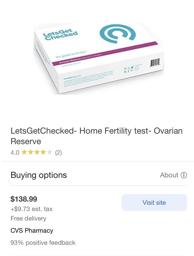 lets get checked home fertility test