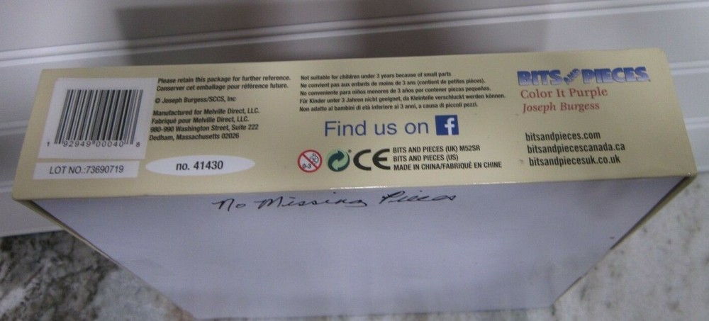 Bits and Pieces Color It Purple 500 Piece Puzzle