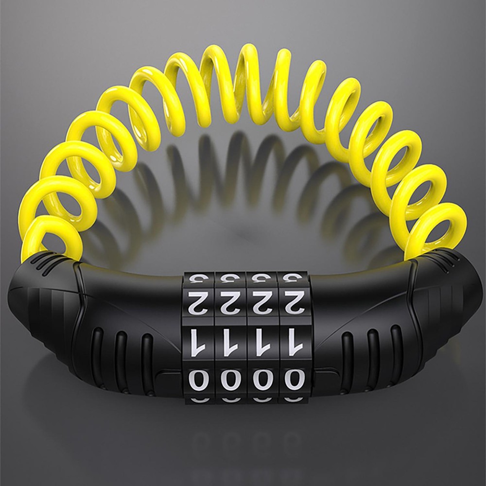 Combination Bike Cable Lock - 4 Digit 1.45M Long Security Cable Lock FOR Scooter
