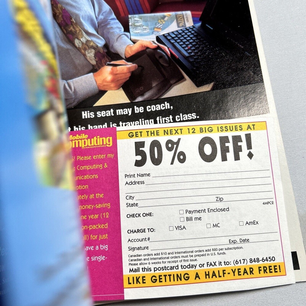 Portable Computing Direct Shipper Premium Issue 1997 Handheld PC Catalog