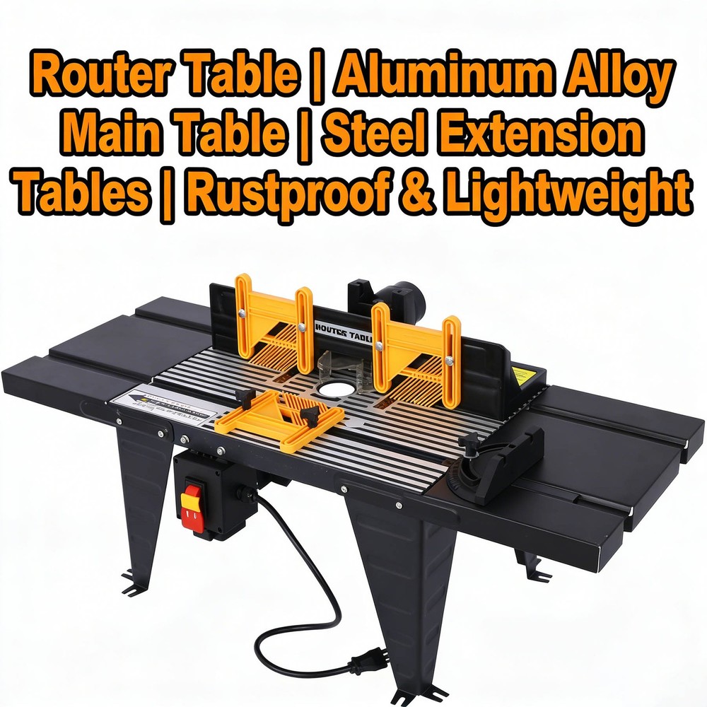 Electric Bench-Top Milling Machine Workbench Woodworking Tool, Black