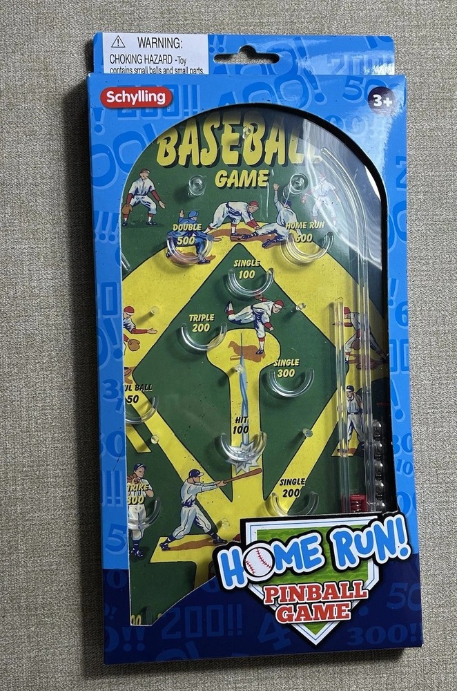 Schylling Classic Pinball Baseball Handheld Game 2013 Old Fashioned