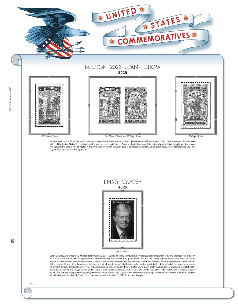 2025 U.S. Commemorative Singles COMPLETE Supplement (White Ace Alternative)