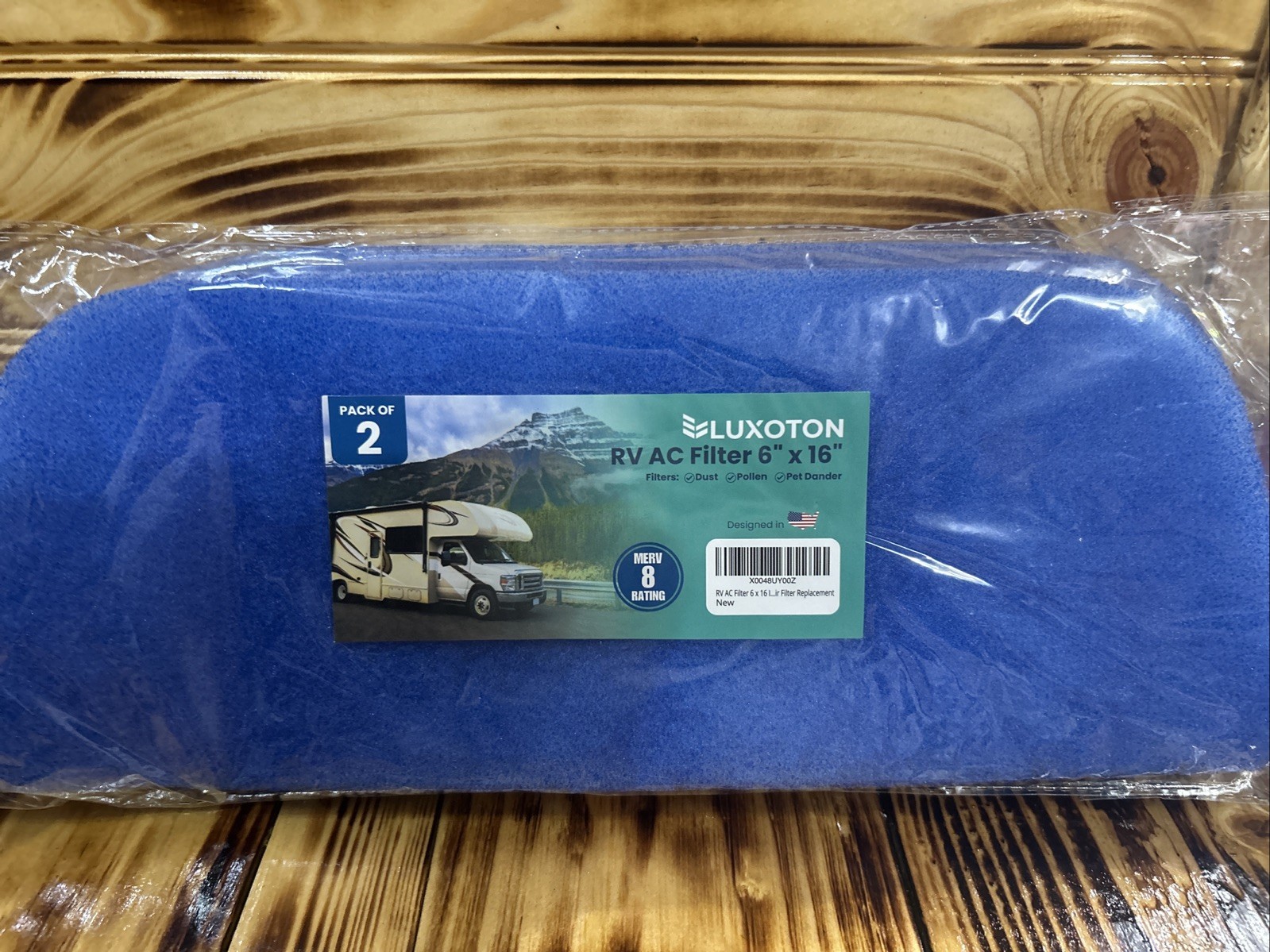 (4) RV AC Reusable Filters | 6 x 16 inches MERV8 | Replacement for Coleman Mach