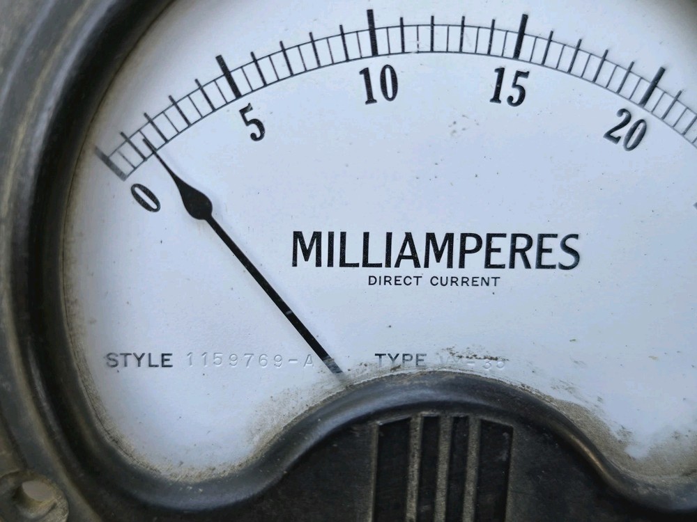 Westinghouse Milliamperes DC Meter Type VX-35 Untested