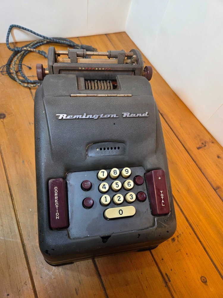 Vintage Remington Rand Model 93 Adding Machine Calculator 10 Key *Video*