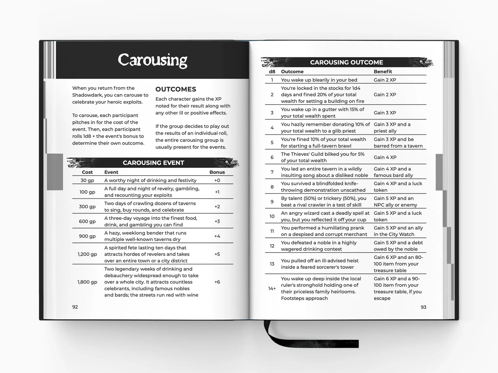 Shadowdark Roleplaying Game fantasy tabletop RPG book, New