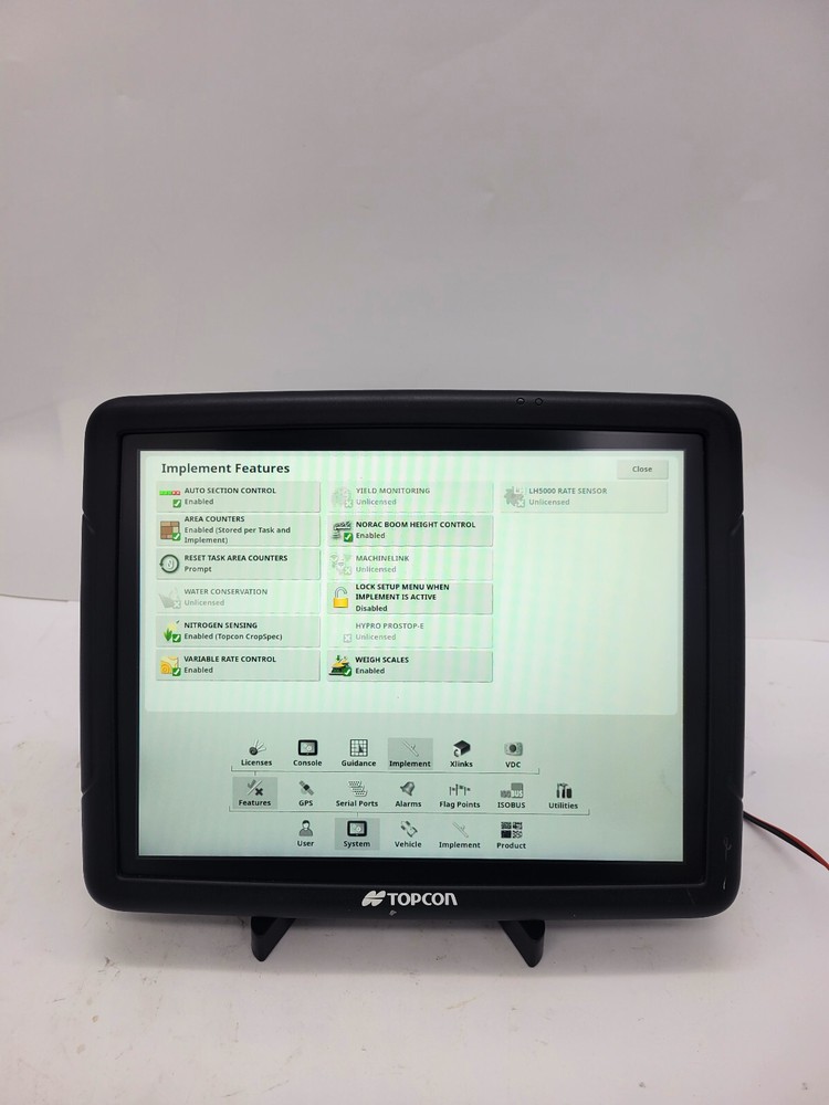 Topcon x35 Display Consol 1007187-01 Auto Steer Auto Section Control