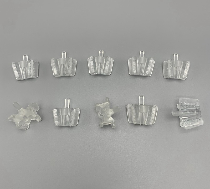 10x Dental Bite Block Rubber Mouth Props Opener with Saliva Ejector Suction tube