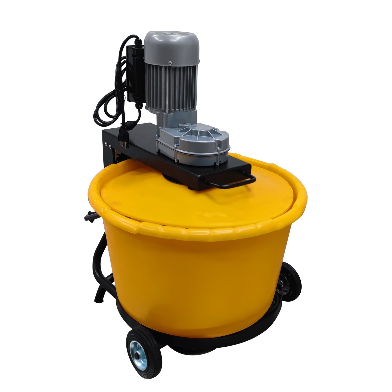 2.3 cu.ft Electric Bucket Mixer Mortar Epoxy Plaster Mixing Machine w/Wheel 375W