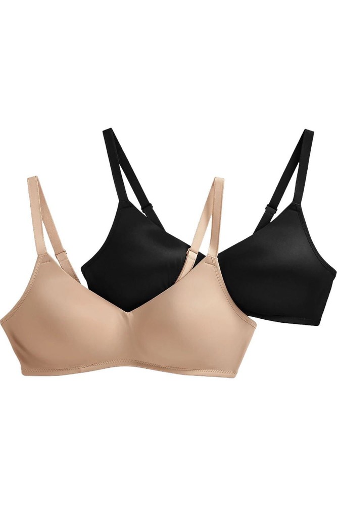 Jockey 2-Pack Smooth & Sleek Wirefree Molded Bra