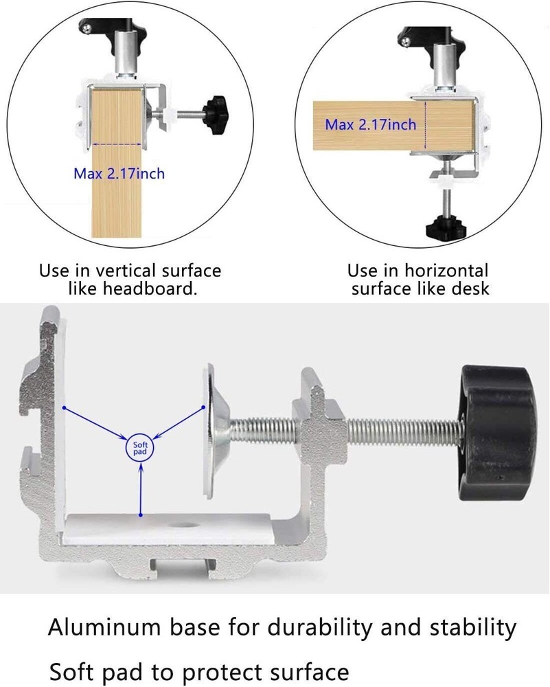 Foldable Tablet Stand for Bed Tablet Stand Adjustable 360 Degree Rotating Bed Ta