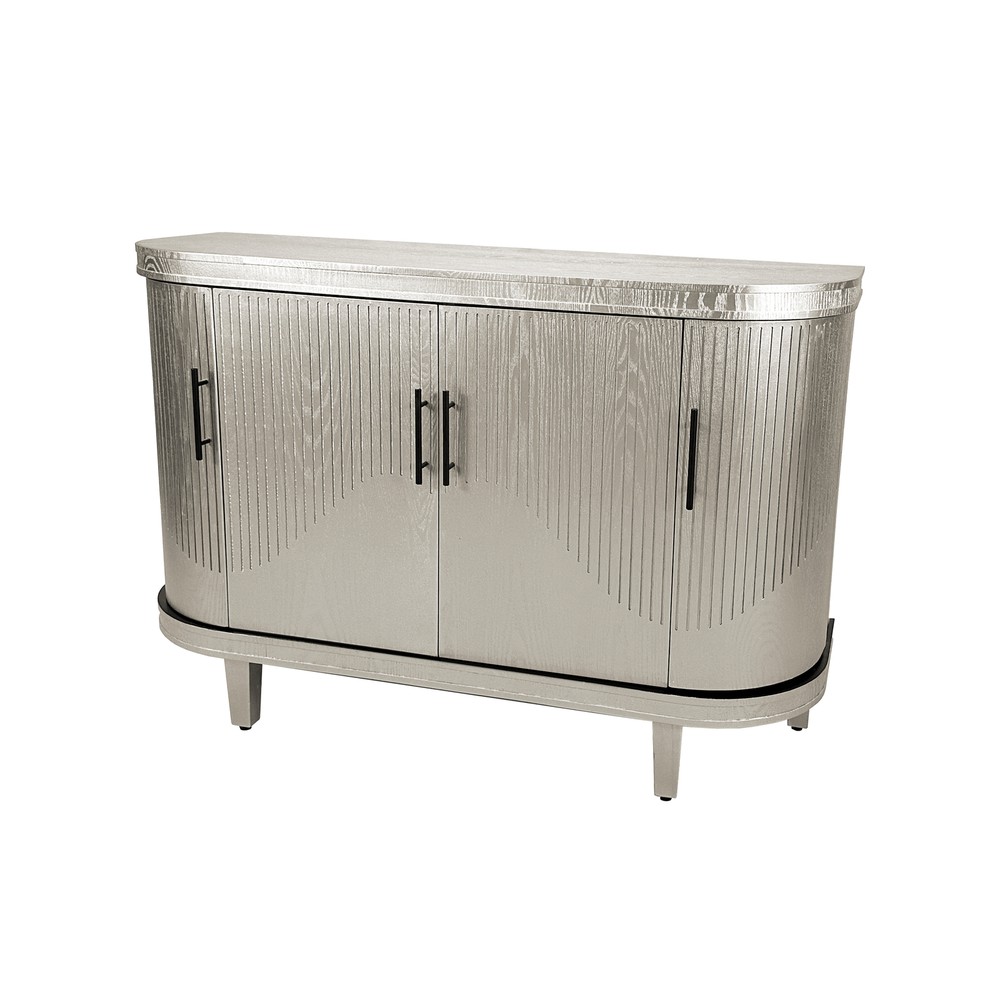 Modern Curved Sideboard 47.2-Inch Decorative Storage Cabinet,Console Table