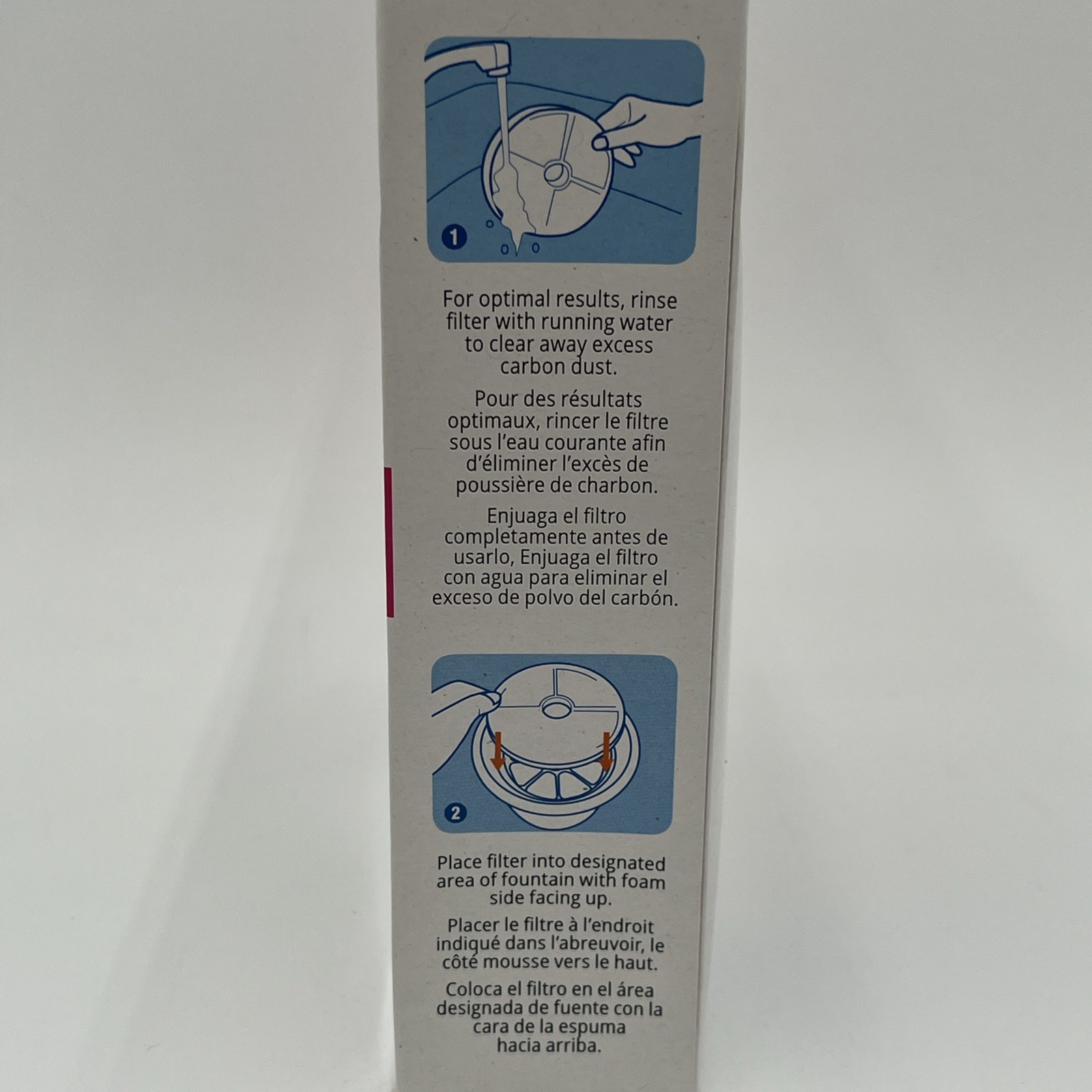 NEW!! (2) 2 Packs Catit Triple Action Fountain Replacement Water Filter - 43745