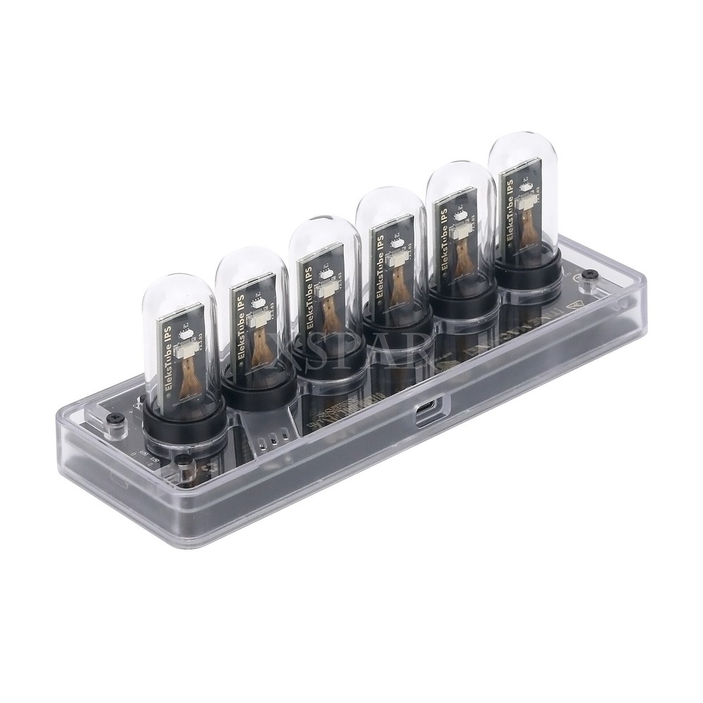 Eleksmaker Elekstube IPS PR2 RGB Nixie Tube Clock w/WiFi Bluetooth Function US