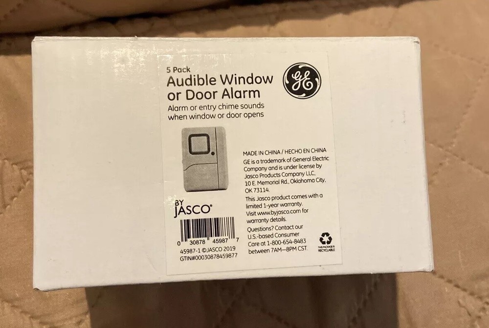 GE Personal Security Window Or Door Alarm 5 Pack