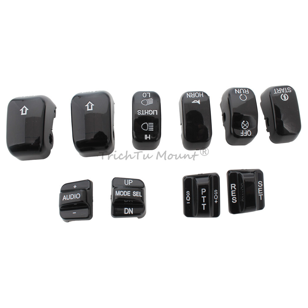 Hand Control Switch Housing Button Caps For Harley Street Electra Glide 96-13
