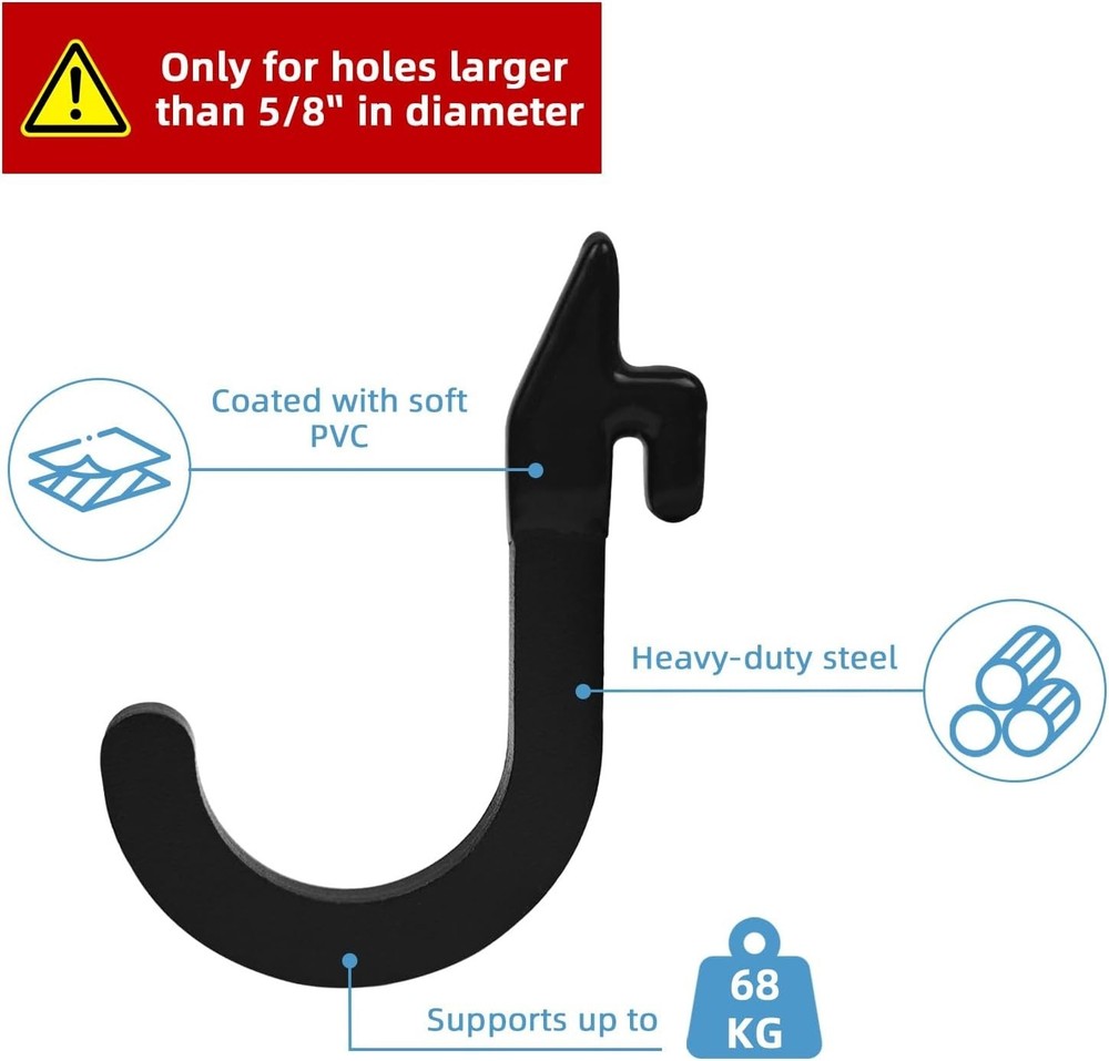 8PSC Squat Rack Accessories Hook Holder,Power Rack Attachments Hooks,DIY