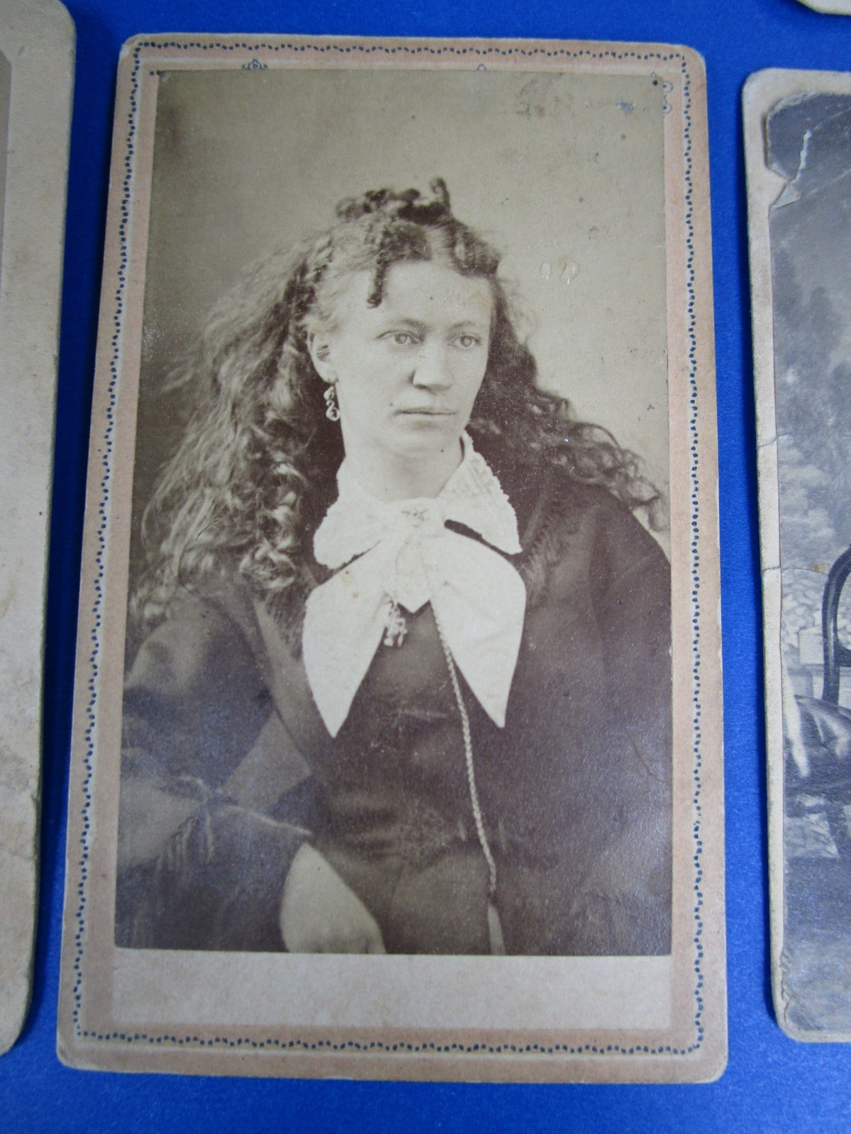 Antique Civil War Era CDV Portraits of Ladies & Gents; Some Tax Stamps