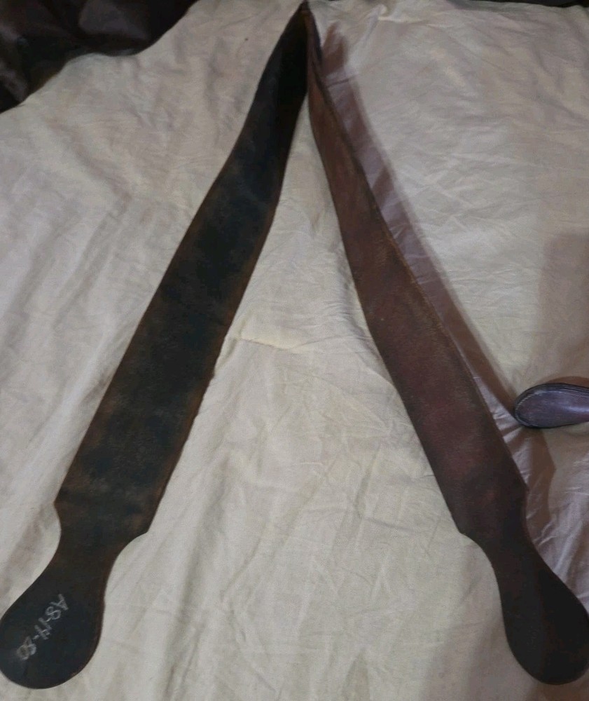 3 Vintage Barber Strops -
