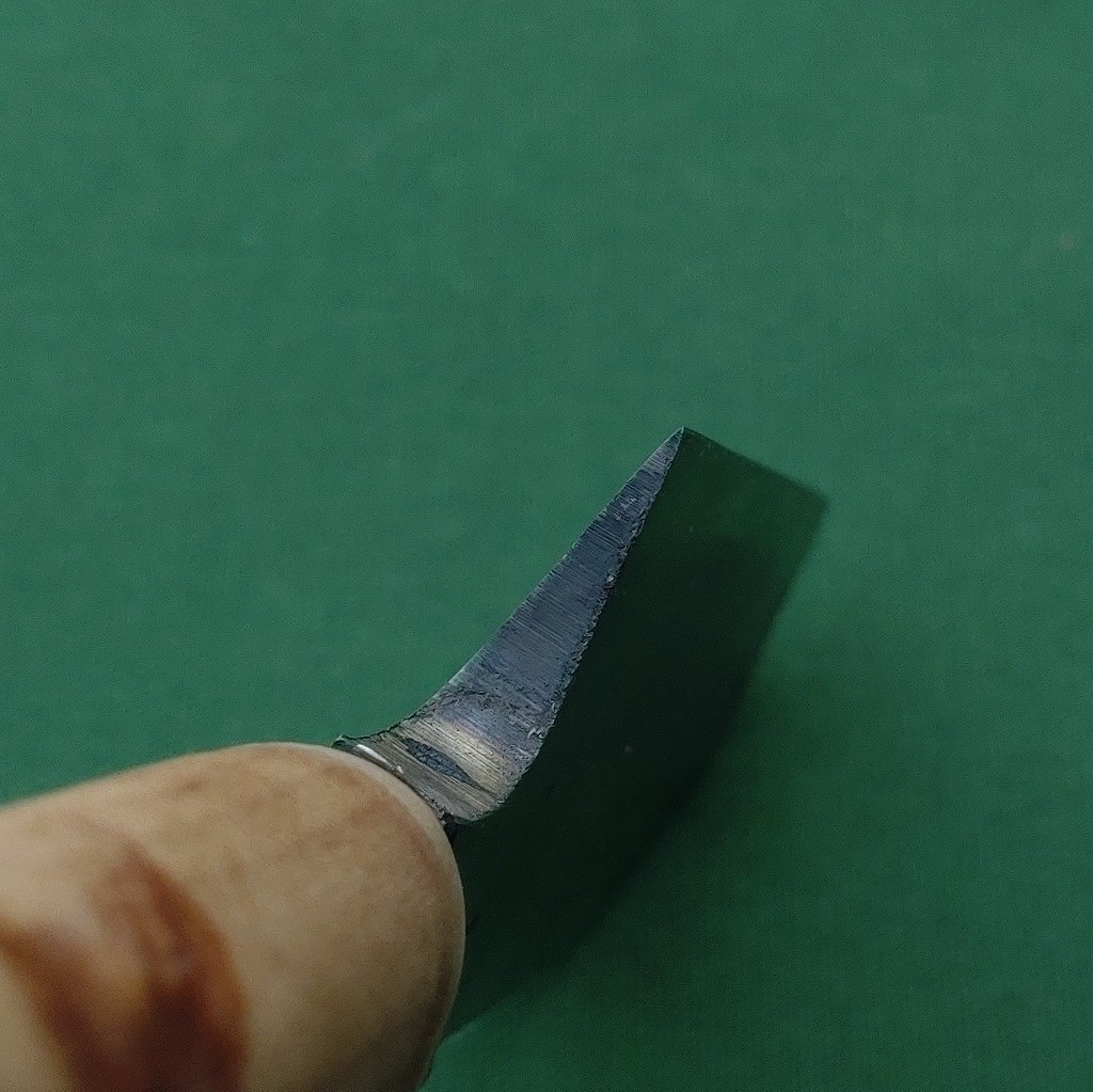 Japanese Flower Cutting Nata Horticulture Knife Hatchet CL Steel 80mm w/ Saya