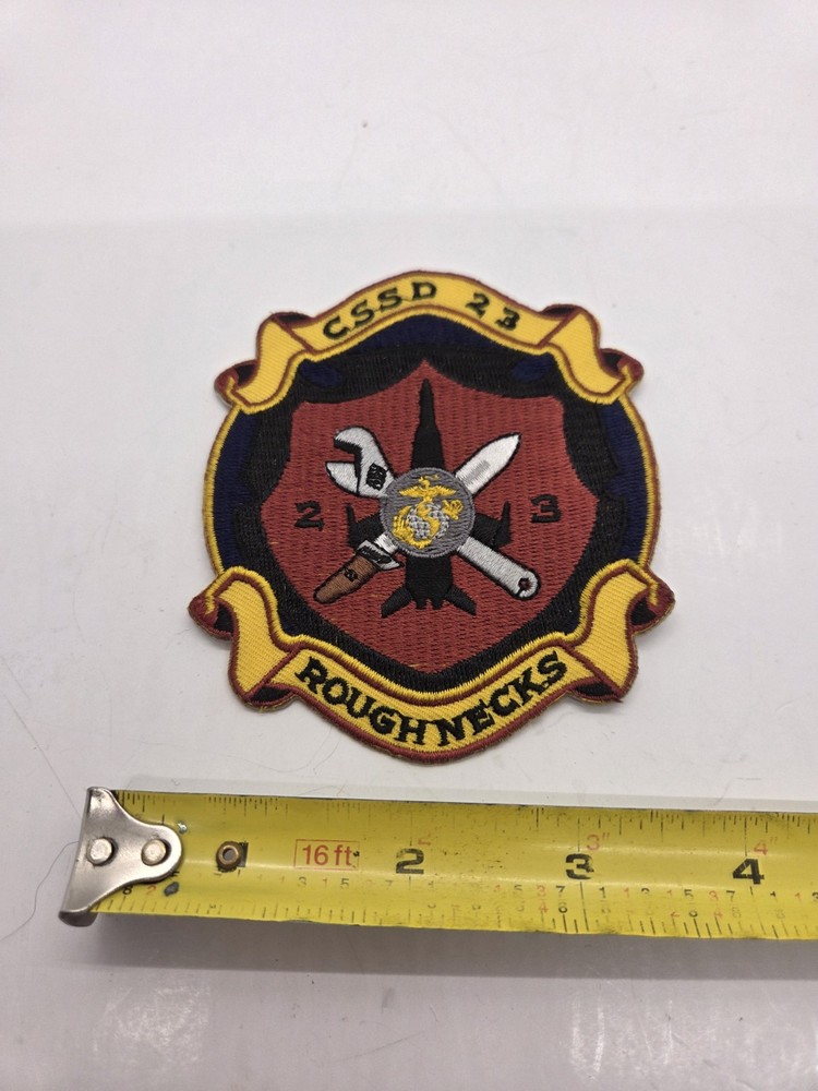 USMC Combat Service Support Detachment-23 PATCH ! Marines ! CSSD-23 Roughnecks !