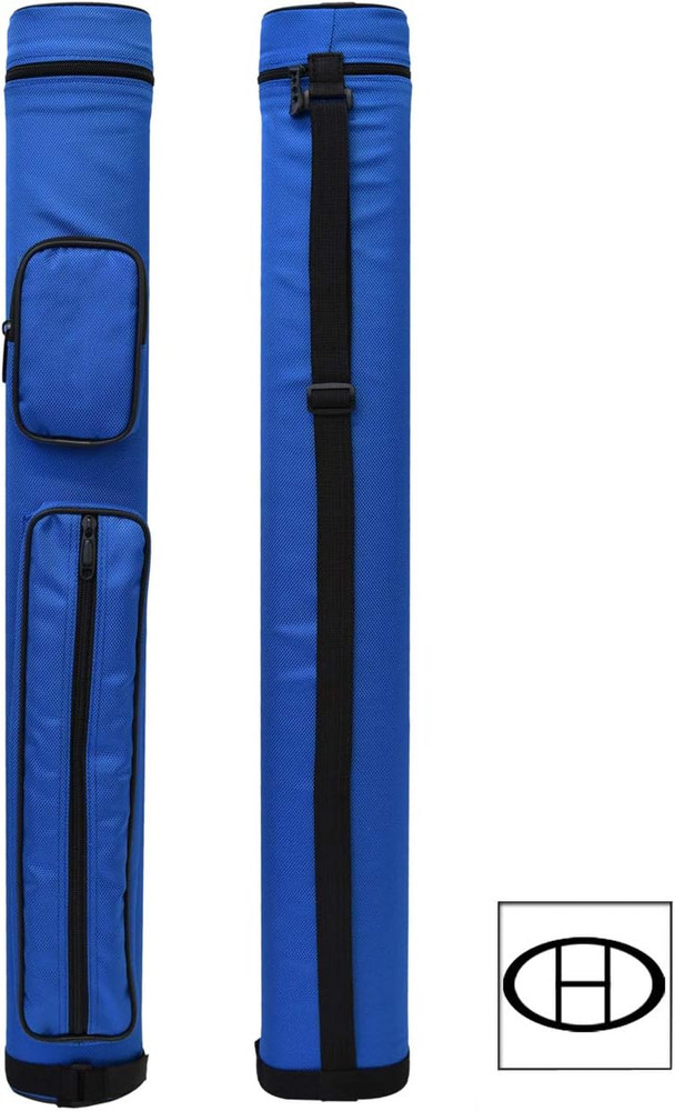 2x2 Hard Oval Pool Cue Billiard Stick Carrying Case (Several Colors Available) (