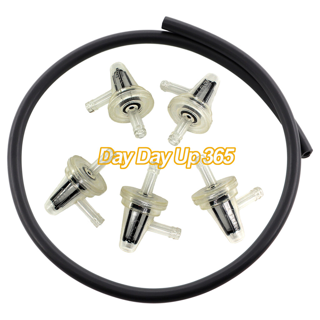 1/4" Inline Motorcycle Fuel Filter 90 Degree Angle 6mm 7mm & 2ft 6*9 Fuel Line