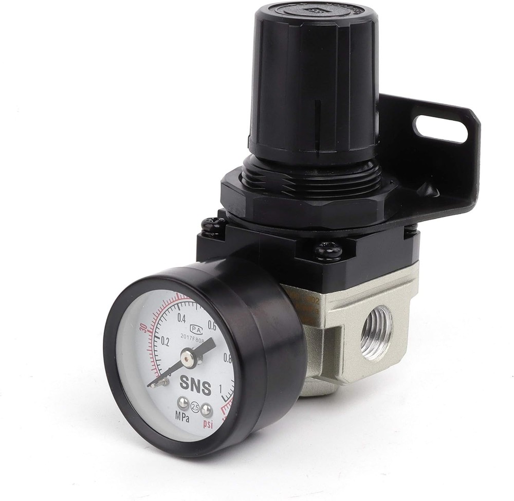 Versatile Air Compressor Pressure Regulator 1/4 NPT - 0-150 PSI Adjustable Flow