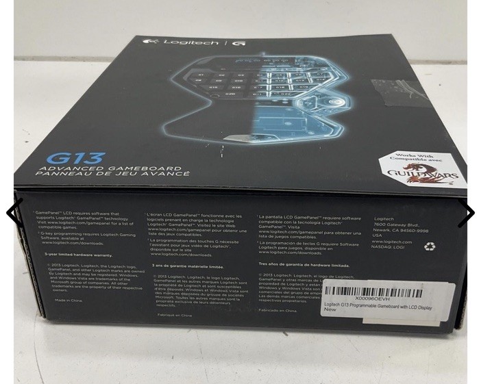 Logitech G13 Advanced Gameboard LCD Display Customizable NEW