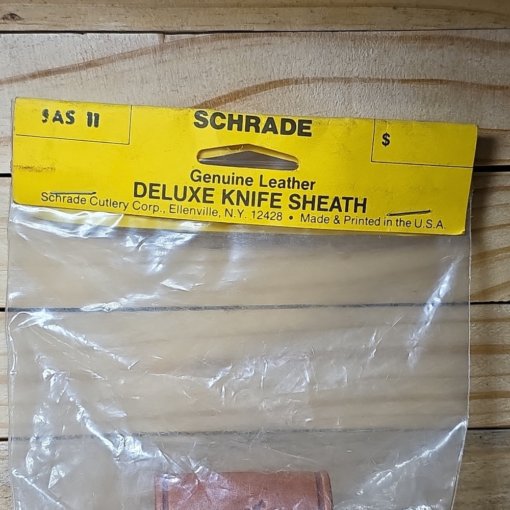 Schrade Leather Sheath Belt Loop Brown SAS11