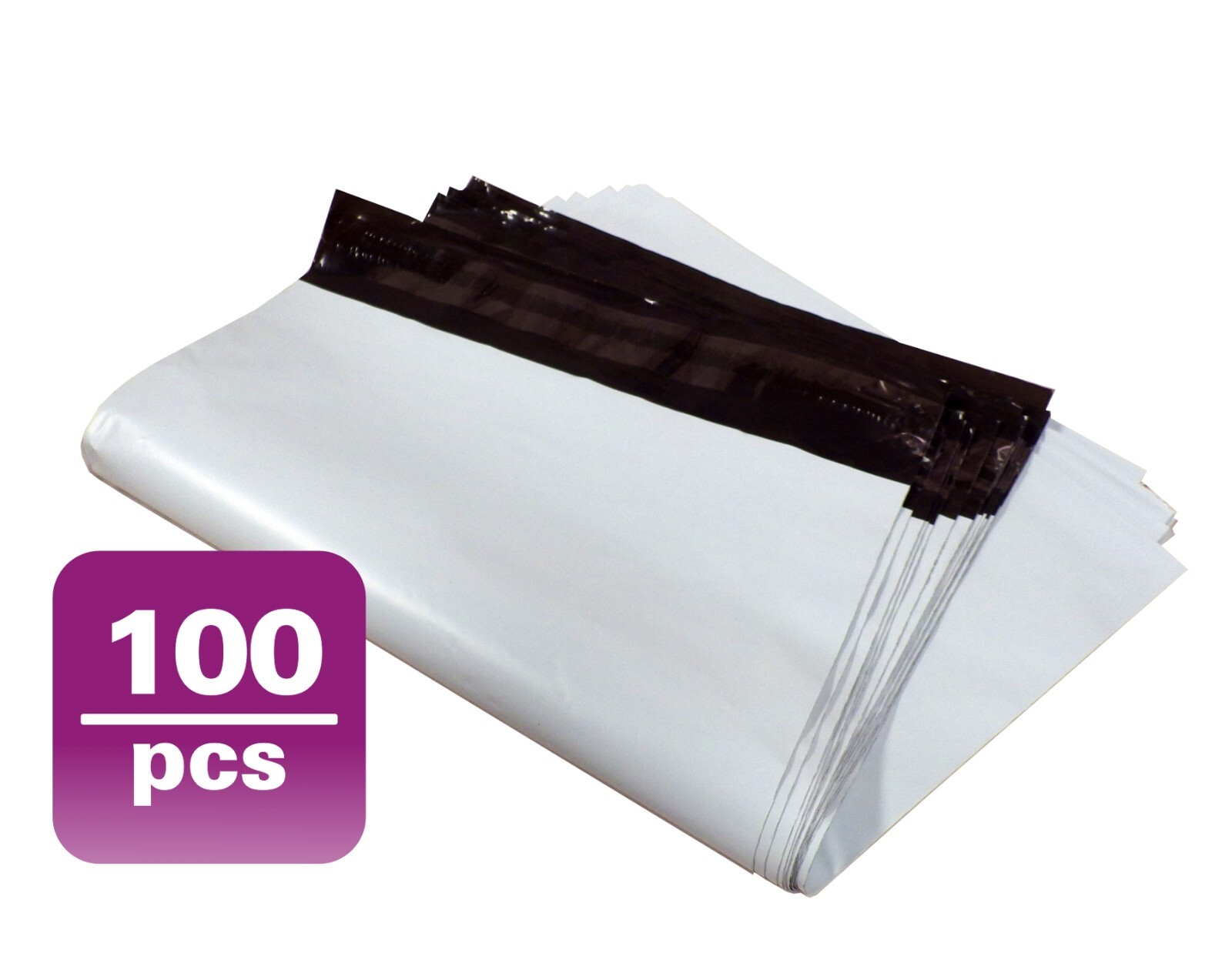 12X15.5 #M5-100 WHITE POLY MAILERS SHIPPING ENVELOPES PLASTIC BAGS