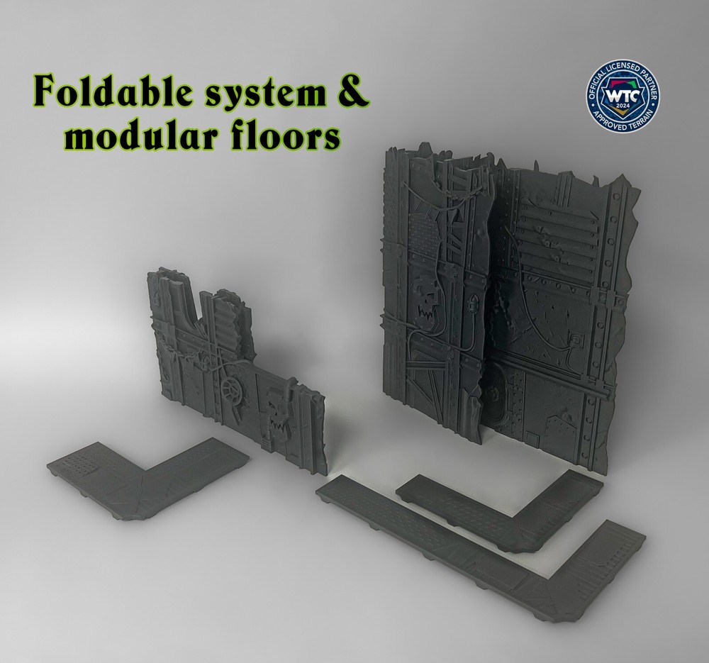 WTC 40K Foldable Terrain - Orks | WH40K Wargame Scenery