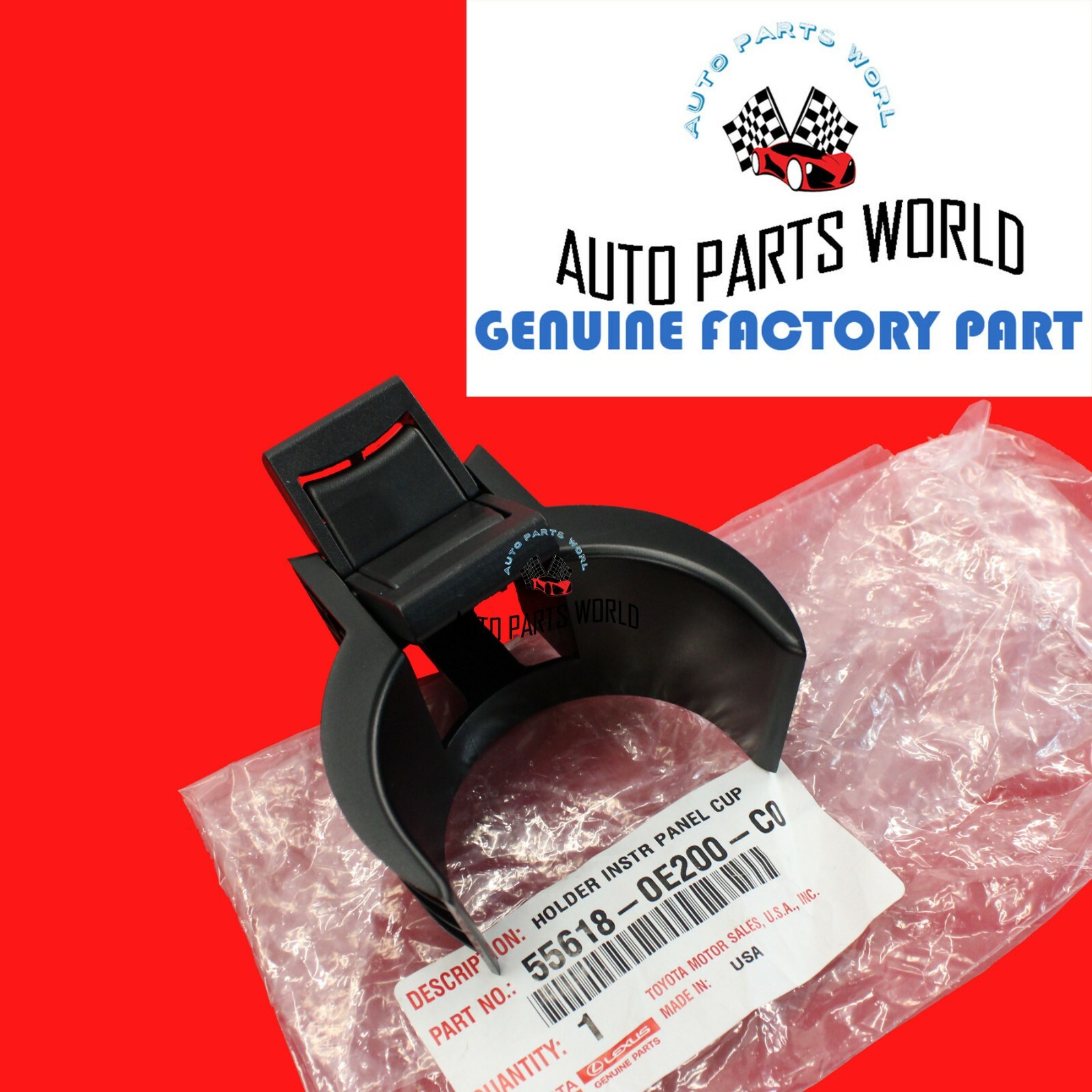 GENUINE TOYOTA 17-19 HIGHLANDER CONSOLE CUP HOLDER INSERT DIVIDER 55618-0E200-C0