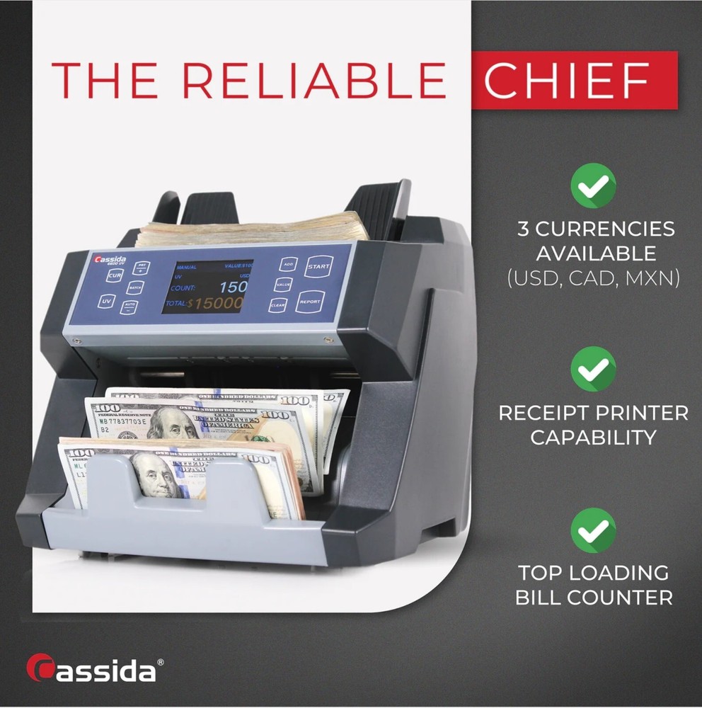 Cassida 6600 UV Bill Counter