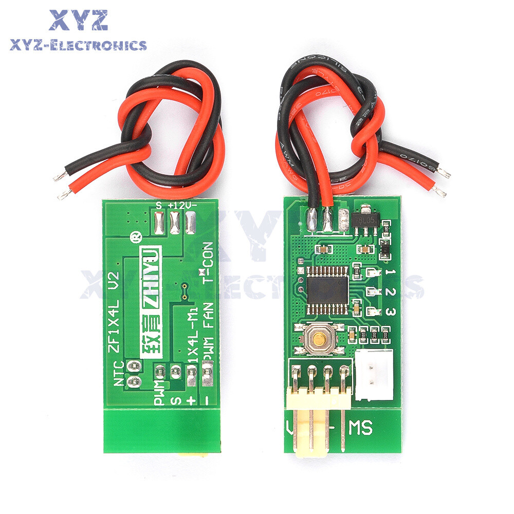 DC 12V PWM Fan Temperature Controller 4-Wire Speed Governor Board