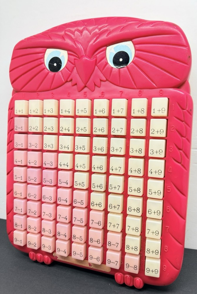Vintage Magic Math Machine Touch & Learn Multiplication Learning Aid Toy