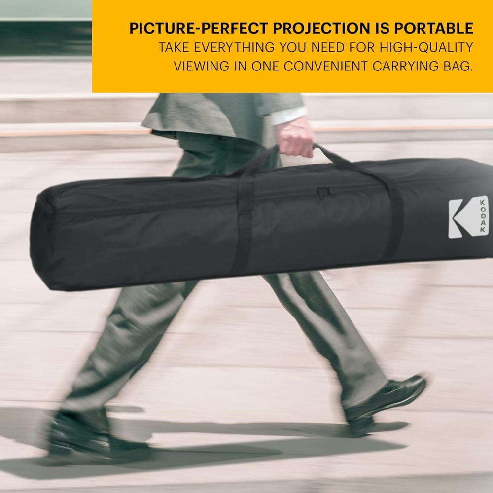 Kodak Portable Projection Screen 120” with Foldable Legs and Front Projection