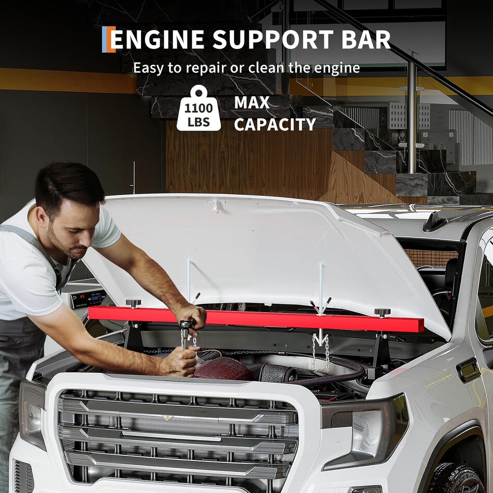 Engine Support Bar 1100 LBS Capacity Motor Transverse Bar Engine Load Leveler