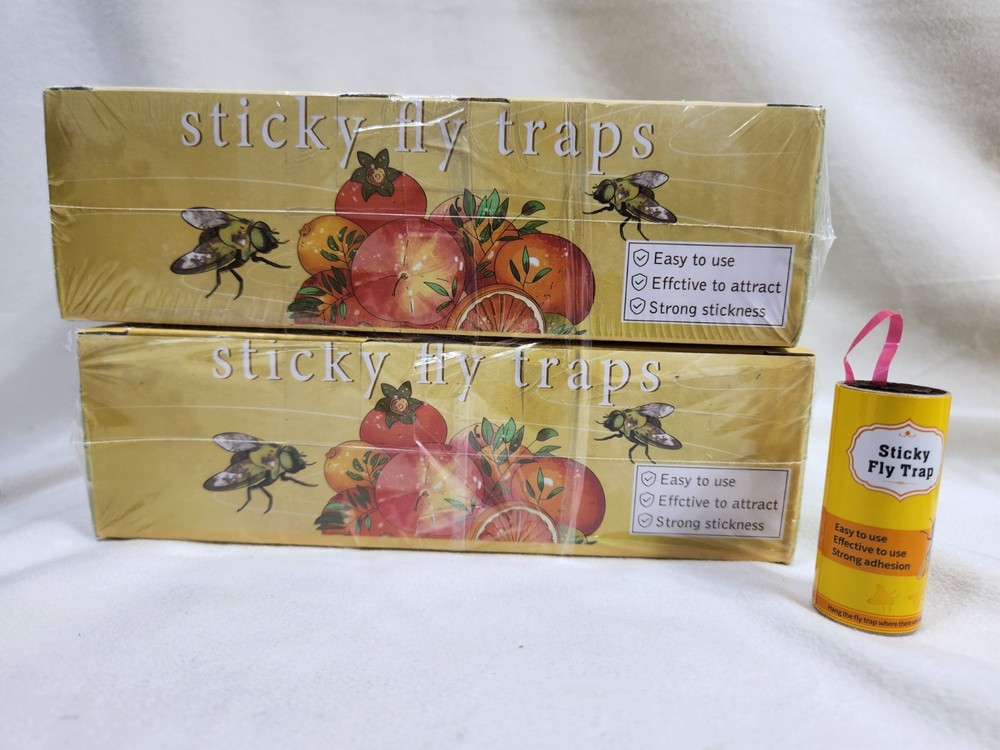 2 Boxes (80 packs) -include tacks-Sticky Fly Traps, Free shipping