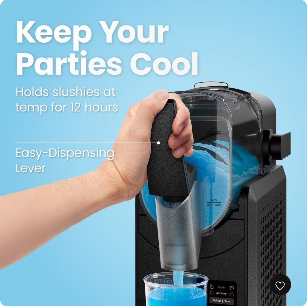Iceman Slush-Ease Max Slushy Maker with Touch Controls and 5 Functions