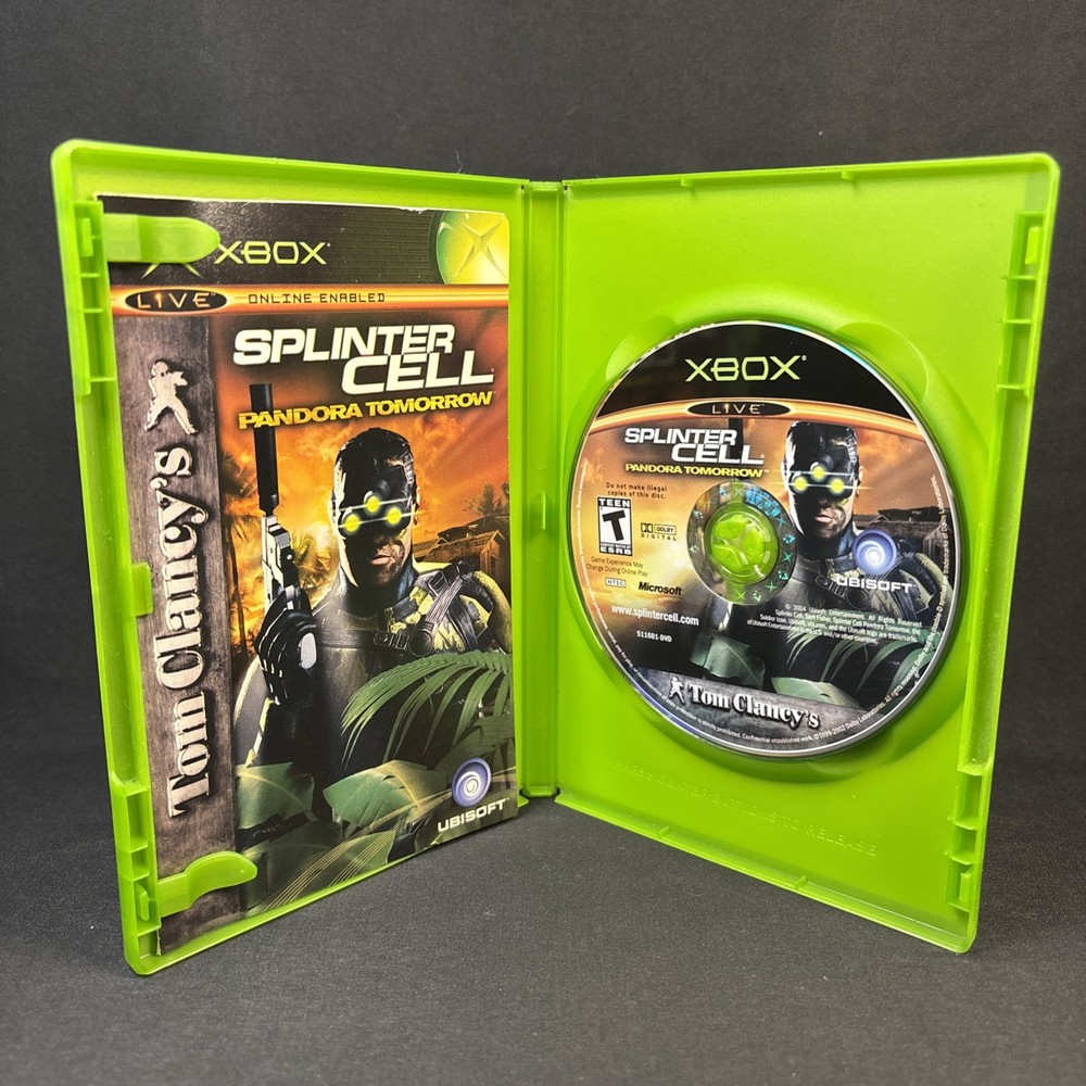 XBOX Bundle Tom Clancy's Splinter Cell Video Game & Official Strategy Book CIB