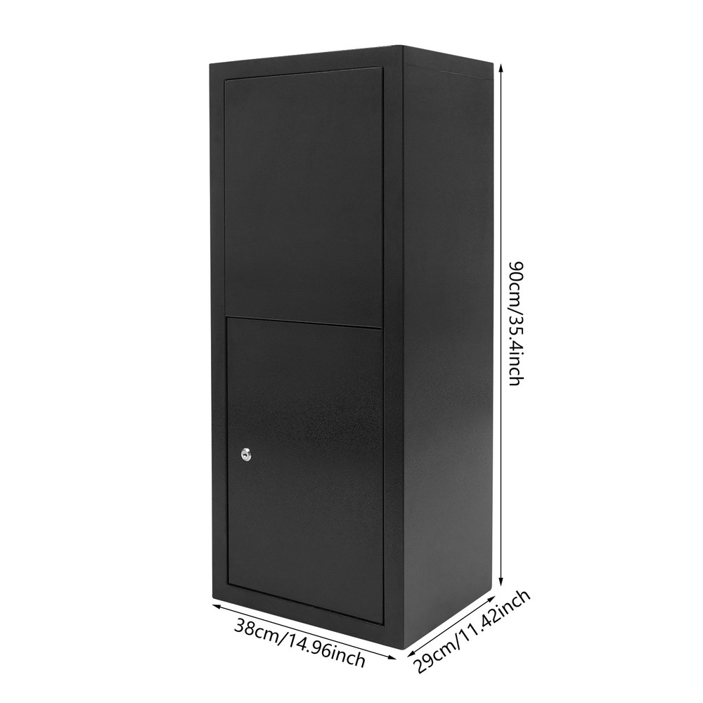 Parcel Drop Box Package Delivery Case Large Envelopes Mail Boxes with Key Lock