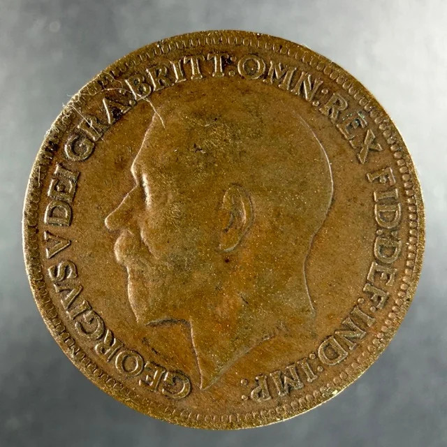 1920 Great Britain Farthing George V Britannia Reverse