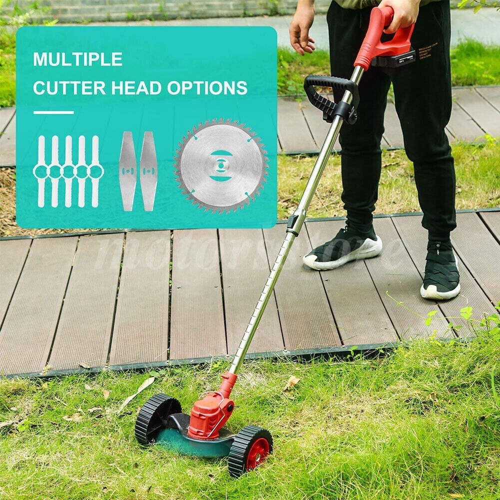 Cordless String Trimmer, Edger WeedWhacker Grass Eater Lawn Cutter 3.0ah Battery