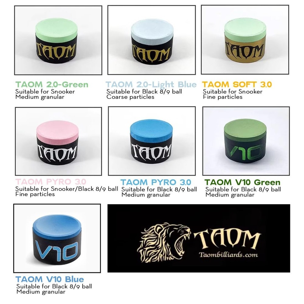 TAOM Upgrade Pool Chalk Holder Round Shaped Practical Tool Billiards Accessor...