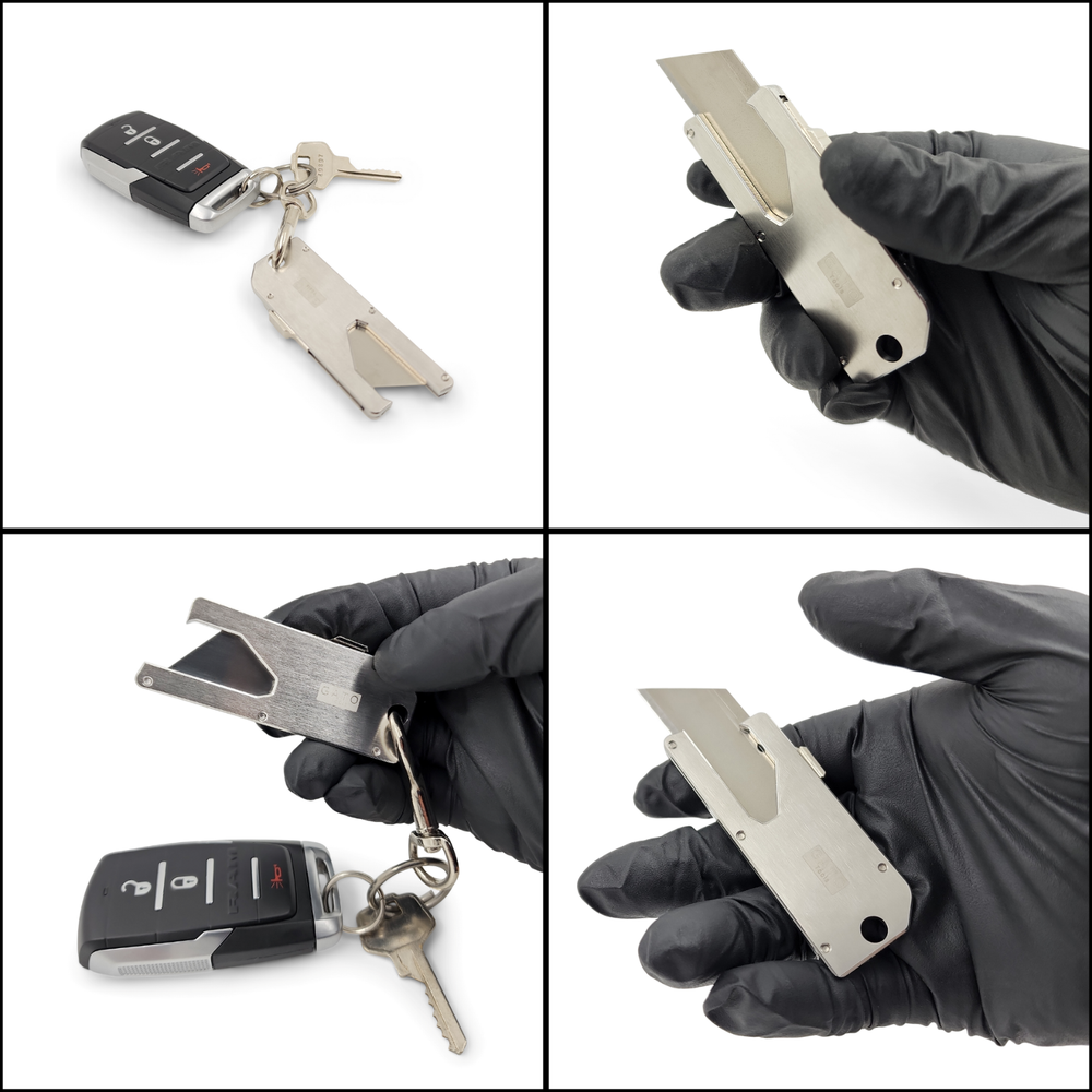 Retractable Box Mini Cutter Keychain and Box Opener, Tiny Safe Package Opener