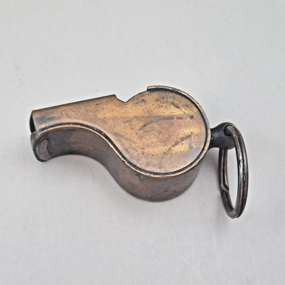 Vintage Copper Whistle with Ring