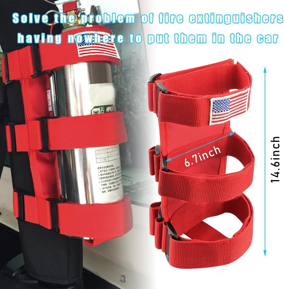 Roll Bar Fire Extinguisher Strap Mount Jeep Accessories